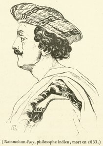 Rammohun-Roy, indický filozof, zemřel v roce 1833 (rytina) od French School