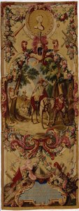 Gobelín Regence Gobelins s příběhem Dona Quijota, 1717-18 od French School