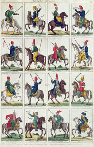 Oblastní jednotky ruského jezdectva, c.1812-14 od French School