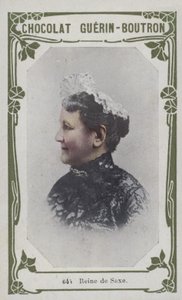 Reine de Saxe (barevná fotografie) od French School