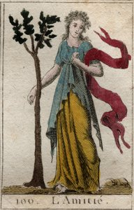Reprezentace přátelství. Z „Mytologie mládí“ od Pierra Blancharda 1803. od French School