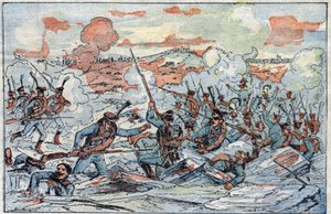 Reprezentace bitvy u Slavkova, neboli bitvy tří císařů, dne 2.12.1805. od French School