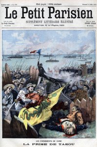 Revolt des Boxers (1898-1900): Spojenci zajali Takou v Číně - v „Le Petit Parisien“ od French School