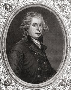 Richard Brinsley Sheridan z „Histoire de la Revolution Francaise“ od Louise Blanca (1811-82) od French School