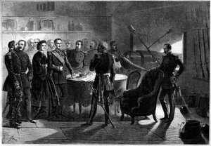 Risorgimento - Expedice tisíce nebo červených košil Giuseppe Garibaldi (1807-1887) - Obležení Gaete, Itálie od French School
