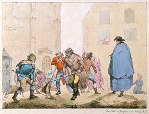 Zametací vozy v Paříži, kolem roku 1820 od French School