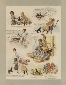 Robinson Crusoe (barevné lito) od French School