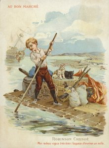 Robinson Crusoe na voru. od French School