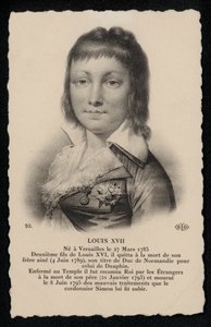 Roy Louis XVII (litho) od French School