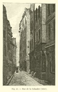 Rue de la Calandre, 1850 od French School
