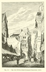 Rue des Pretres-Saint-Germain-lAuxerrois, 1830 od French School
