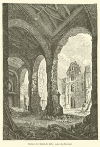 Zřícenina radnice, kancelářský dvůr