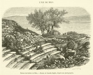 Ruiny divadla Milo (rytina) od French School