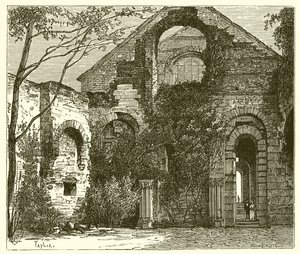 Ruiny Palais des Thermes od French School