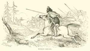 Russian Lancers (rytina) od French School