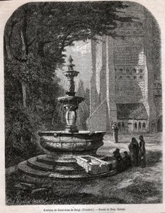 Svatý Jan z prstu. (rytina, cca 1850) od French School