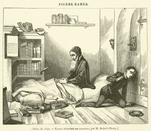 Salon z roku 1840, Ramus čekající na své vrahy (rytina) od French School