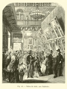 Salon z roku 1849 v Tuileries od French School