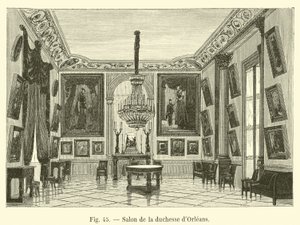 Salon vévodkyně z Orleansu od French School