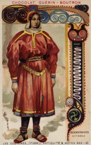 Skandinávský kostým, 12. století od French School