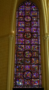 Scéna ze života svatého Martina, katedrála v Chartres od French School