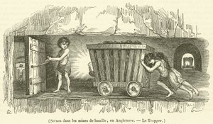 Scény v uhelných dolech, Anglie, The Trapper od French School