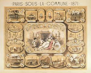 Scény z Pařížské komuny, 1871 od French School