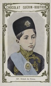 Schah de Perse (barevná fotografie) od French School
