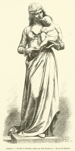 Socha, Clotilde de Surville (rytina) od French School