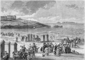 Mořská koupel: poslední koupající se na pláži Dinard, Ille et Vilaine (35) od French School