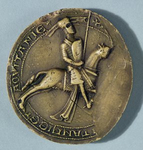 Pečeť Artura I. (1187-1203) vévoda z Bretaně od French School