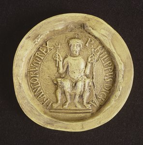 Pečeť Filipa I. (1052-1108) 1082 (vosk) od French School