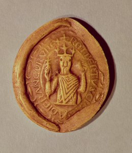 Pečeť Roberta II. (asi 970-1031) zbožného, 997 našeho letopočtu od French School