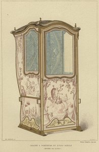 Křeslo sedan, 18. století od French School