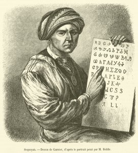 Sequoyah (rytina) od French School