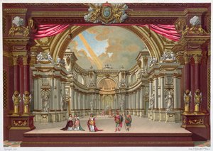 Scénografie pro divadlo ve Versailles od French School