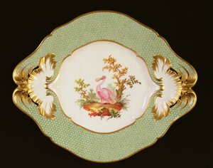 Sevres znamená mísu pro službu Eden, 1788 (porcelán)