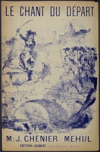 Notový obal k písni „Le chant du départ““, text Chénier, hudba Mehul od French School