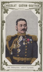 Shibayama, japonský admirál (barevná fotografie)