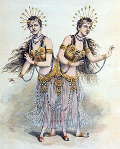 Siamská dvojčata, Rosa - Josepha Blažek z "Le Petit Journal", Paříž, 8. dubna 1891 (rytina) od French School