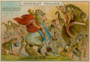 Siege of Veii, obchodní karta Chocolat Poulain