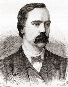 Sir Charles Tilston Bright, z knihy Les Merveilles de la Science, vydané kolem roku 1870 (rytina) od French School