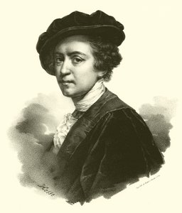 Sir Joshua Reynolds, portrét (rytina) od French School