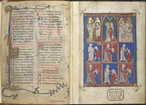 Sloane 1977, f.2 Chirurgia: Biblické a lékařské scény od French School