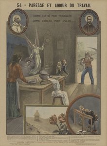 Lenost a pracovitost (barva lito) od French School