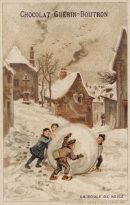 sněhová koule (chromolitho) od French School