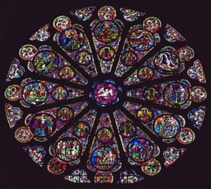 Jižní rozeta, 1235-40 od French School