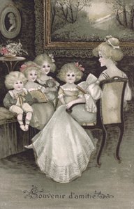 Suvenýr přátelství (barevná litografie) od French School