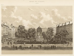Square des Innocents, 1878 od French School