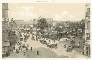 Square du Temple, 1881 od French School